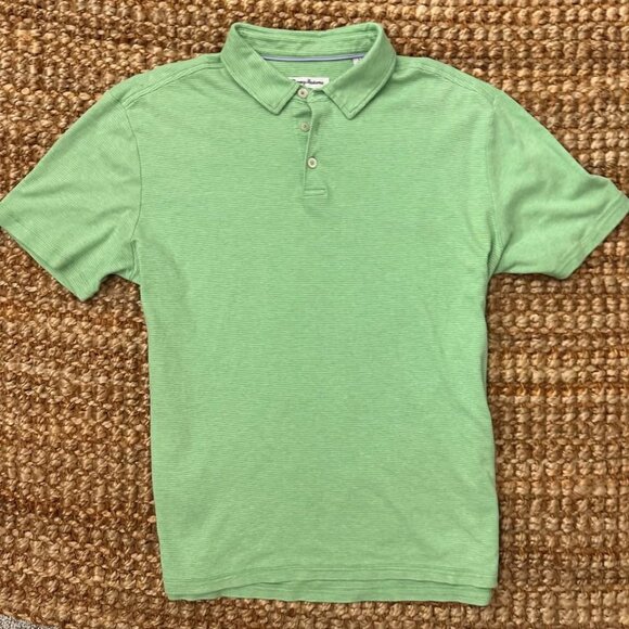 Tommy Bahama Pacific Shore Polo Shirt (Large) Light Green Mens - Picture 4 of 5